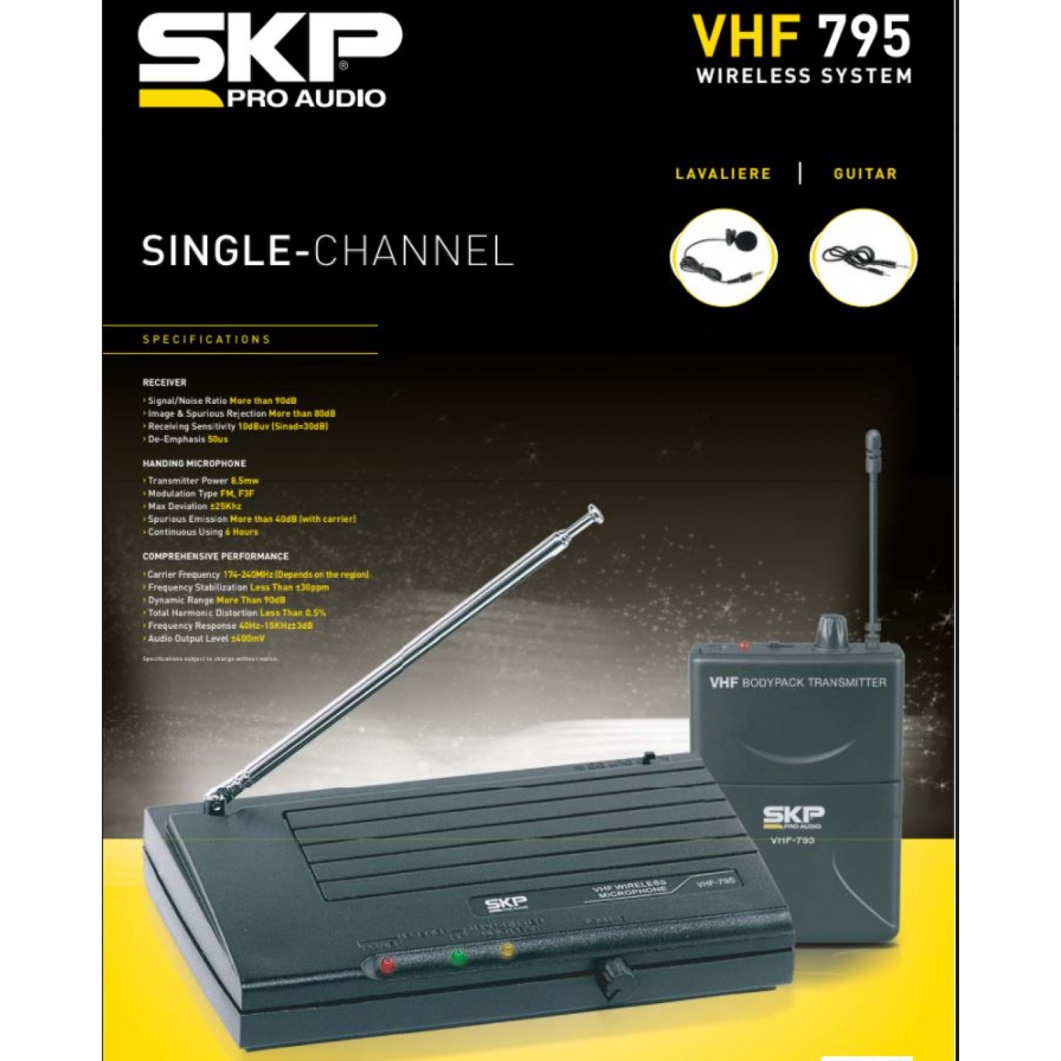 pastel Serena verrader SKP Pro Audio - VHF-795